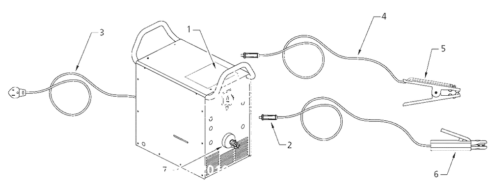 Arc-Welder Parts Diagram and Parts List for WS4369  Campbell Hausfeld Welder